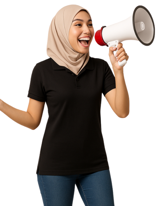 Woman with Hailer